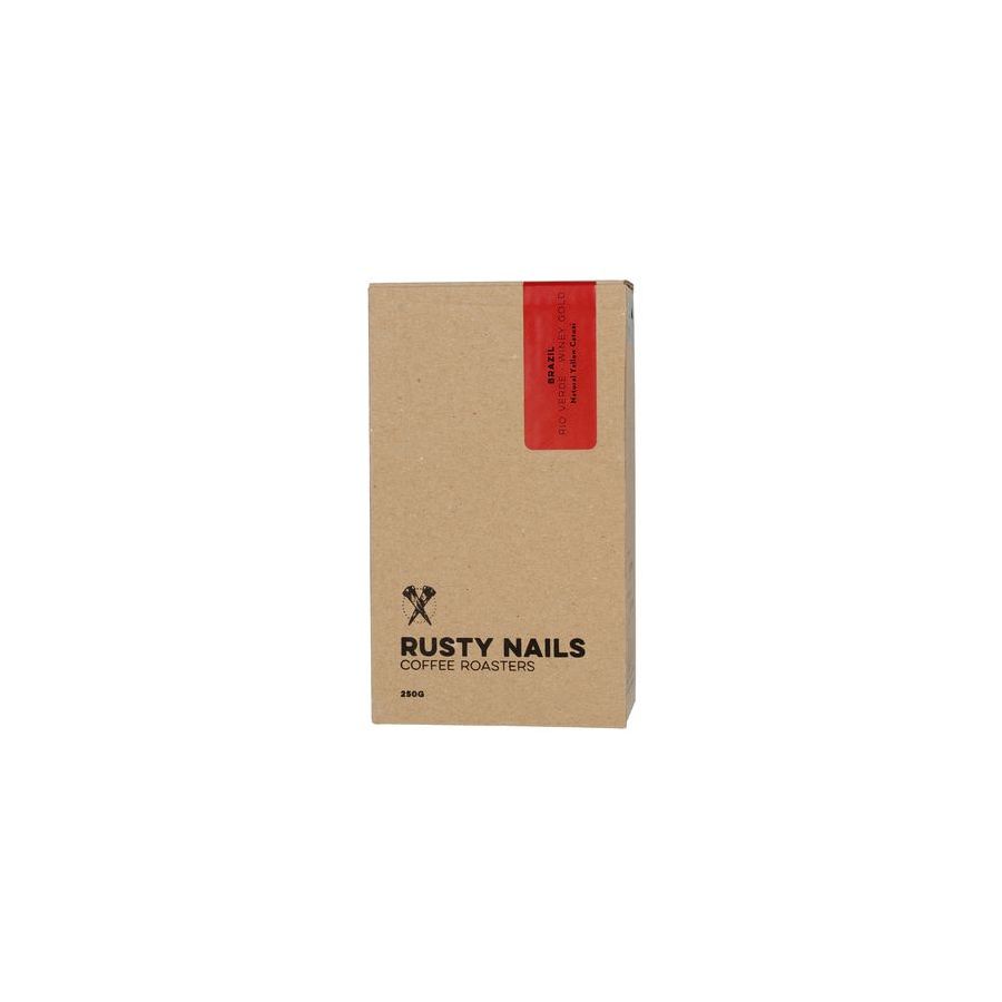 Káva Rusty Nails Brazil Wine Gold Ipanema Rio Verde 250g