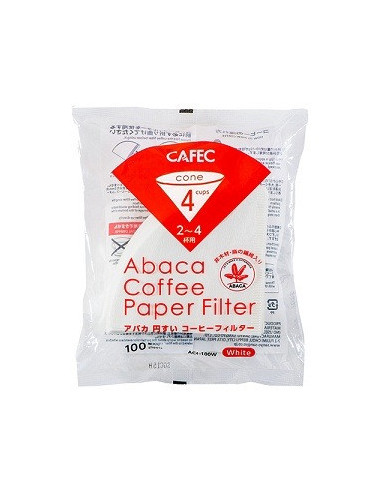Papierové filtre Cafec Abaca veľkosti 2-4