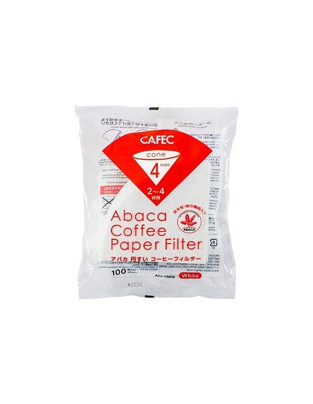 Papierové filtre Cafec Abaca veľkosti 2-4