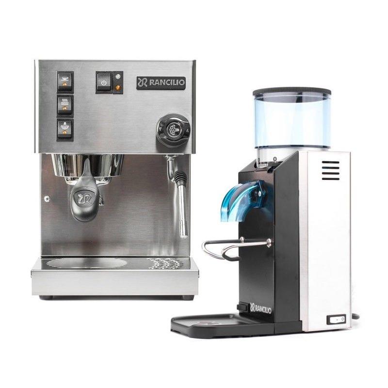 Kávovar + mlynček Rancilio + 1 kg kávy Brasil Santos